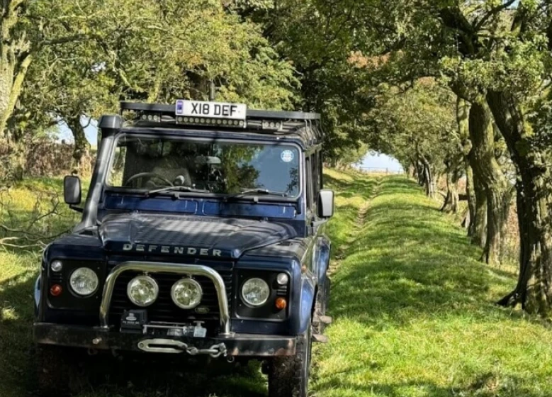 Landrover on a trail in Shropshire