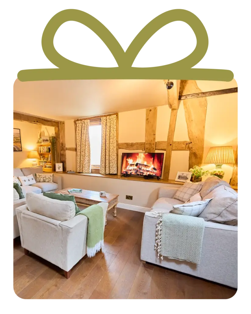 Living Area inside Cottage