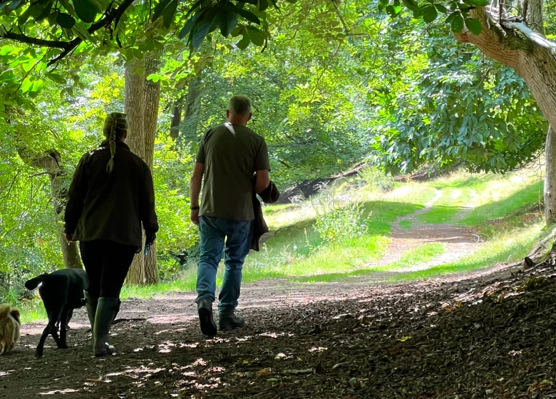 Two people Walking in Shropshire